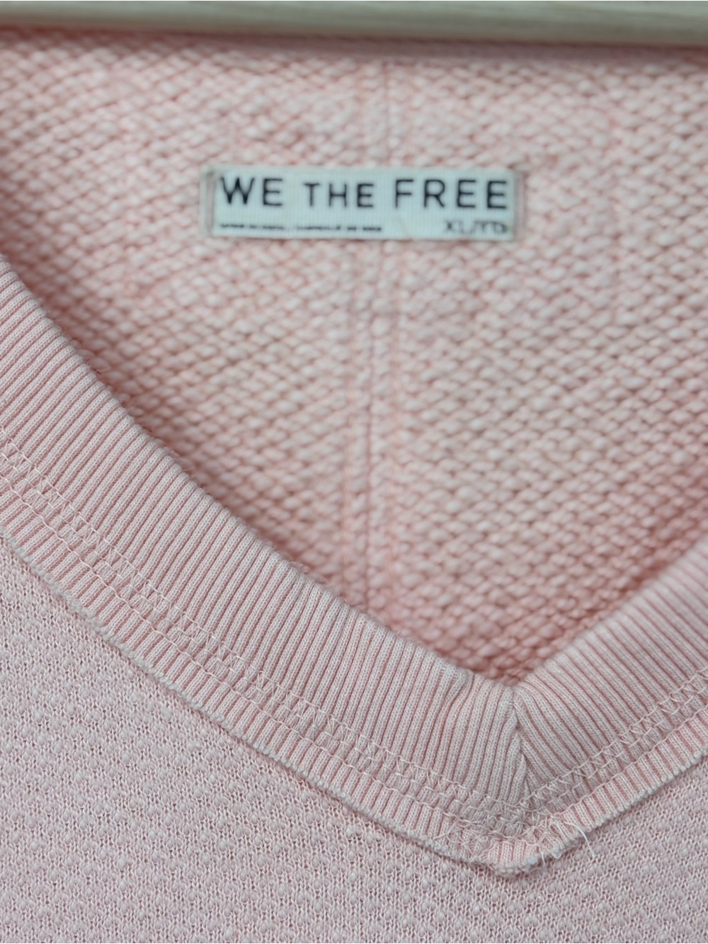 NWT We The Free People So Easy Boxy cropped sweatshirt in Tropical Peach XL - Picture 5 of 11